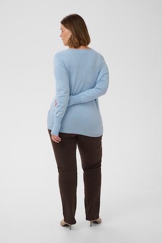 KAFFE CURVE Pullover 'KCLizzy' in Blau