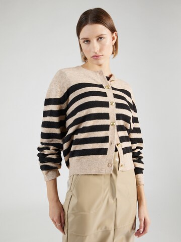 Lindex Knit Cardigan 'Harry' in Beige: front