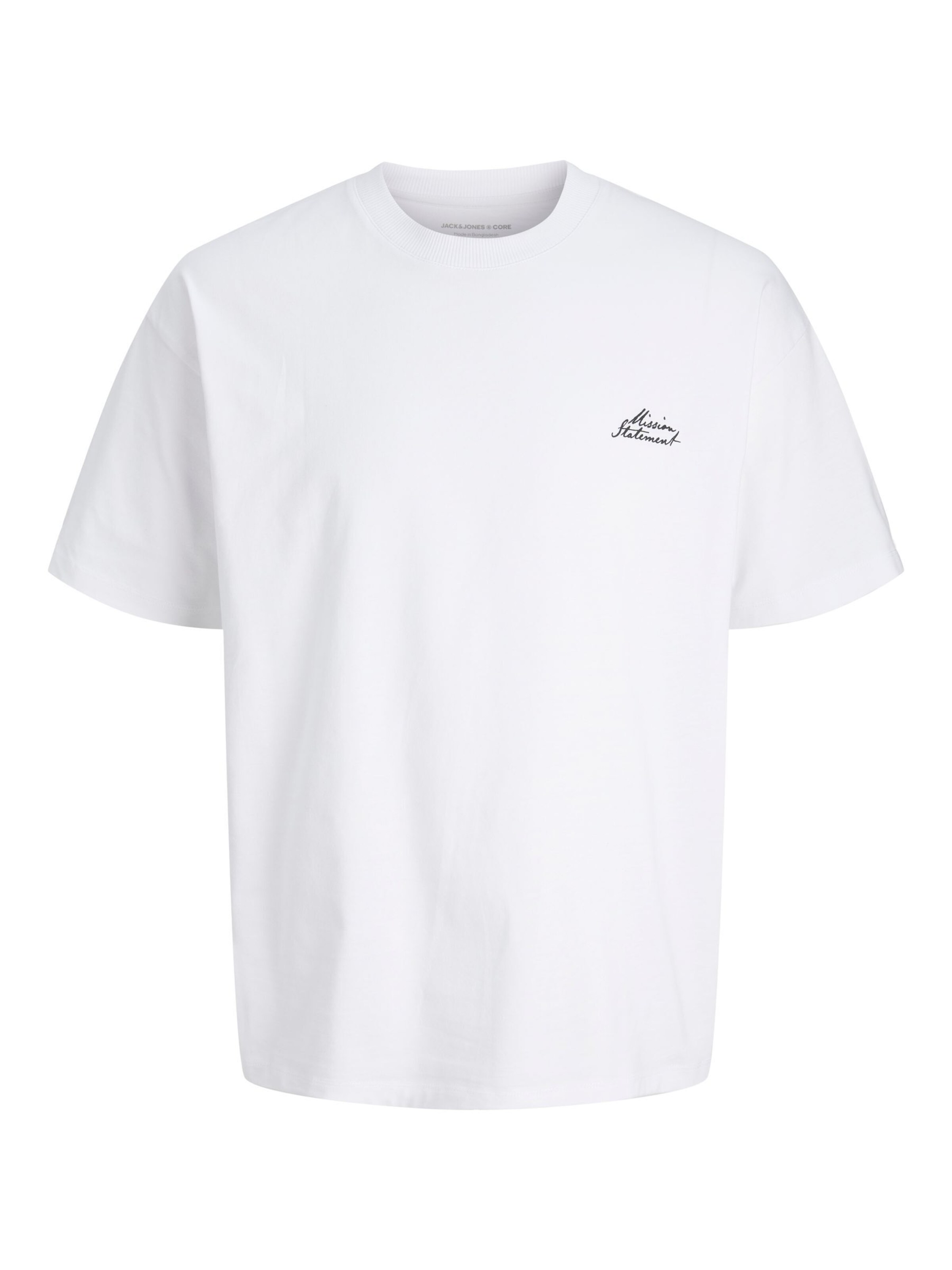 JACK & JONES T-Shirt en noir / blanc, Vue avec produit