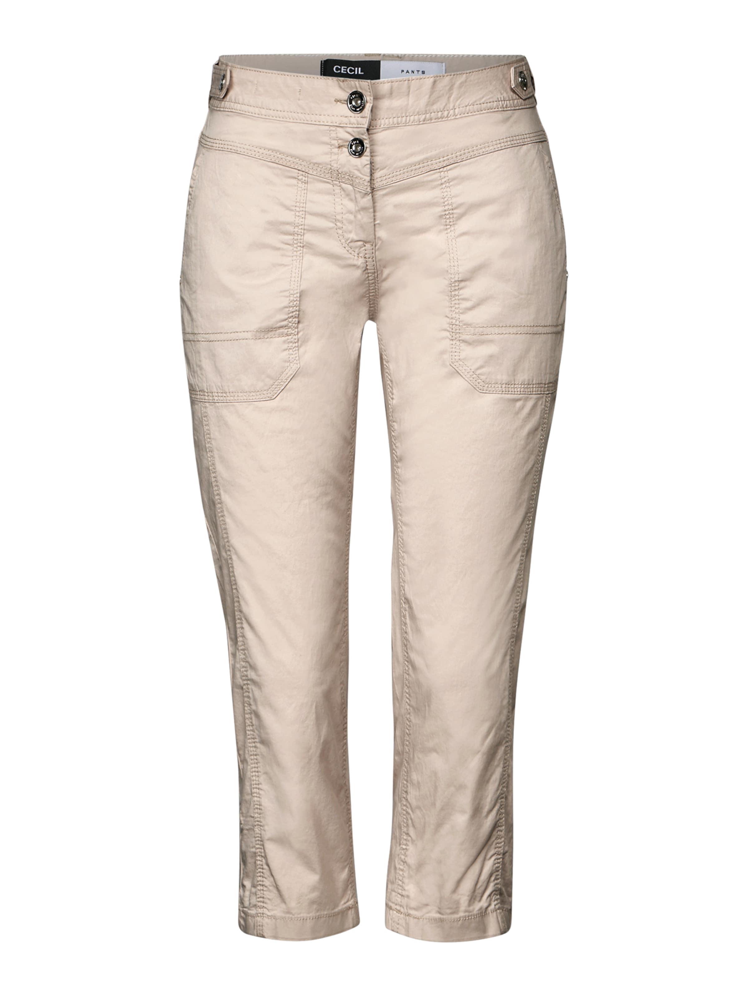 CECIL Slim fit Pants 'New York' in Beige: front