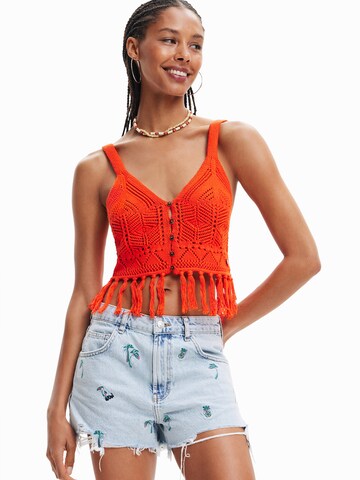 Top in maglia 'LORO' di Desigual in arancione: frontale