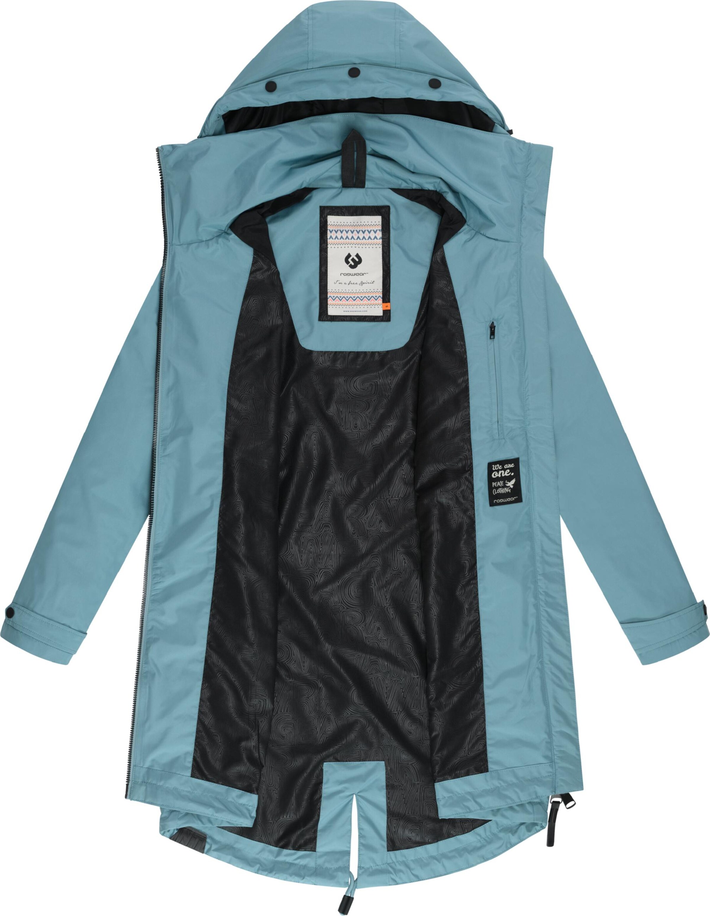 Manteau fonctionnel 'Frodik' Ragwear en bleu