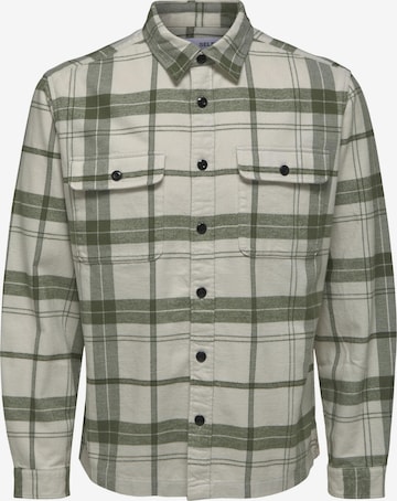SELECTED HOMME Regular Fit Skjorte 'PATRICE' i grøn: forside