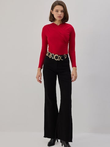 Body 'Draped Bodysuit' Touché Privé en rouge