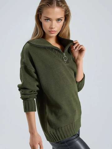 Pull-over oversize My fashion en vert