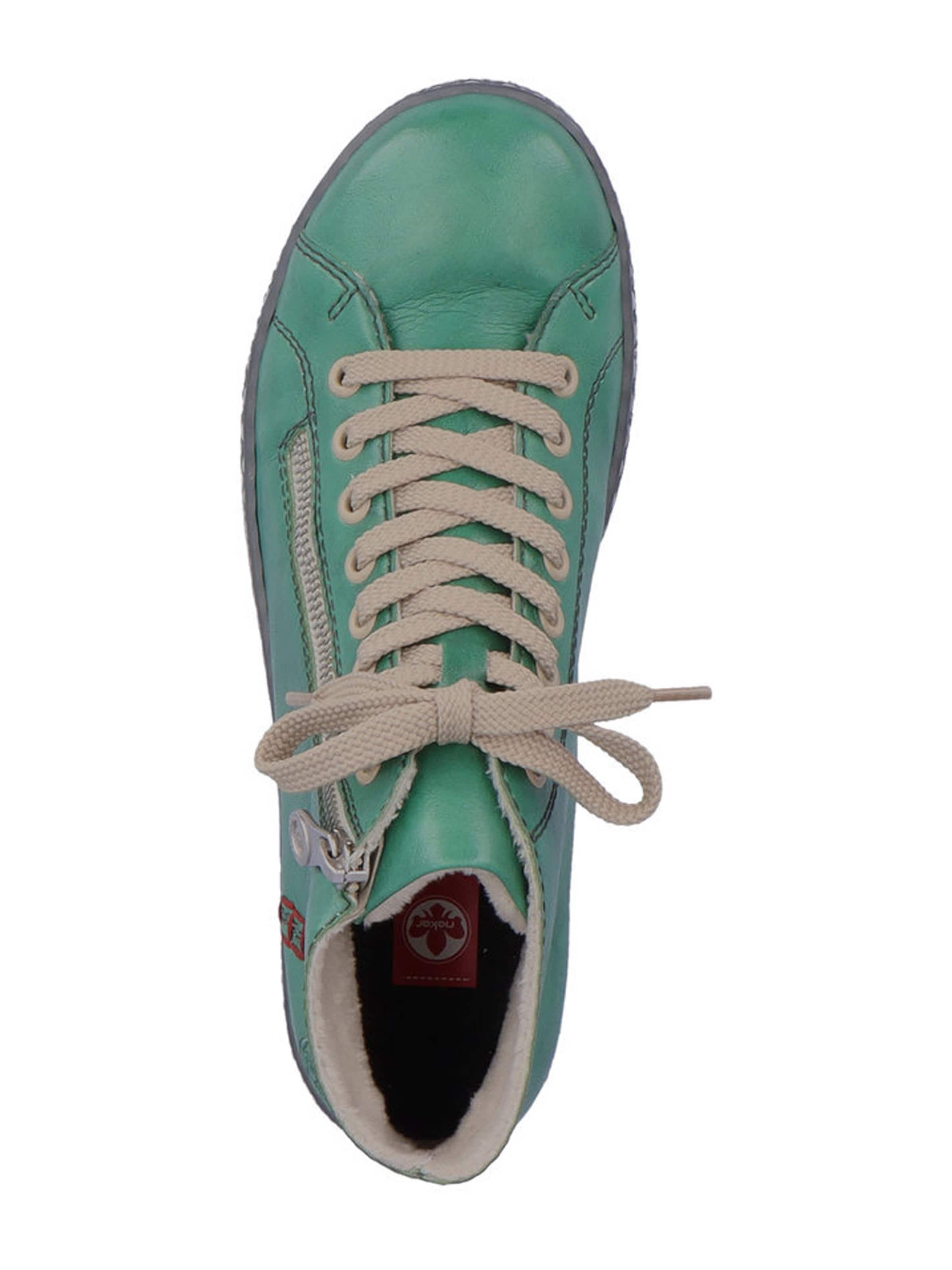 Rieker Ботинки на шнуровке в Зеленый