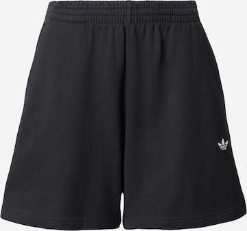 melns ADIDAS ORIGINALS Platas staras Bikses: no priekšpuses