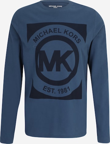 Michael Kors - Camisa 'PEACH' em azul: frente
