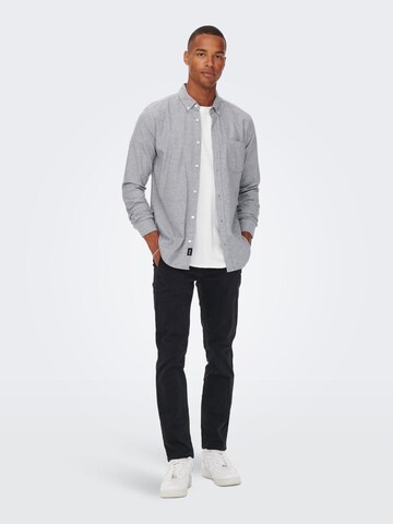 Only & Sons Slimfit Hose 'Pete' in Blau
