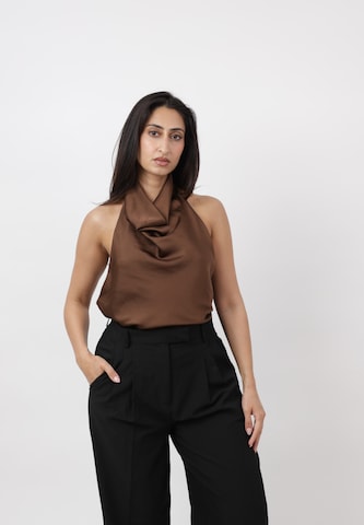 Elara Top in Brown