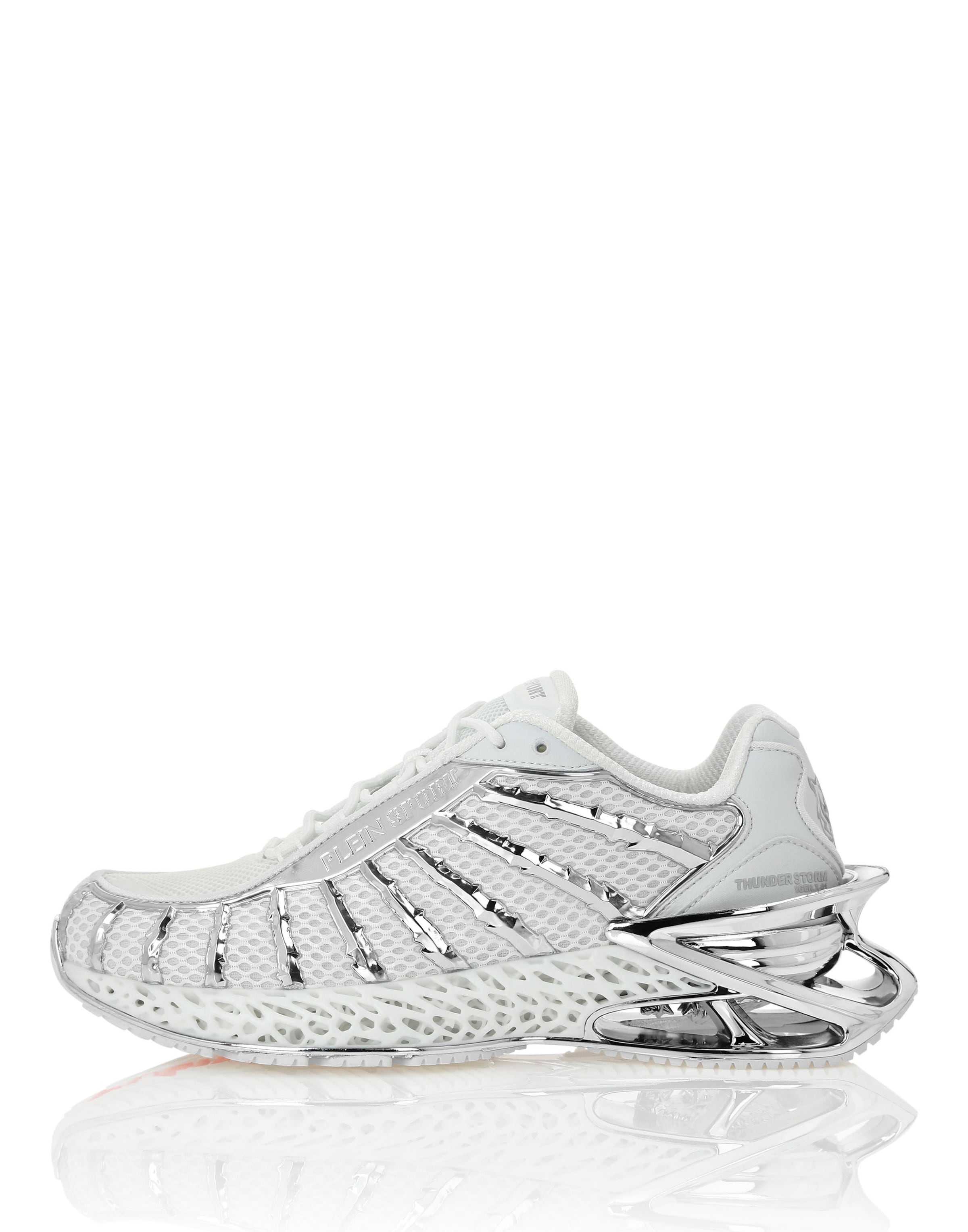 Plein Sport Sneakers 'Thunderstorm Genx' in Silver / White, Item view