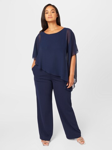 SWING Curve Jumpsuit in Blauw: voorkant