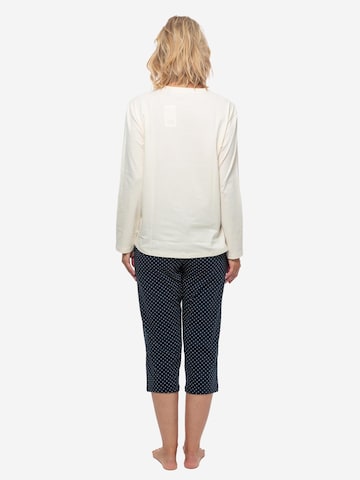 SCHIESSER Pyjama 'Organic Cotton' in Wit