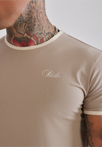 SikSilk Shirt 'Ringer' in Beige