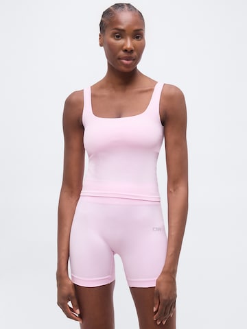 ICANIWILL Спортивный топ 'Smooth' в Ярко-розовый: спереди