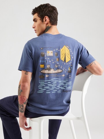 zils KnowledgeCotton Apparel T-Krekls: no priekšpuses