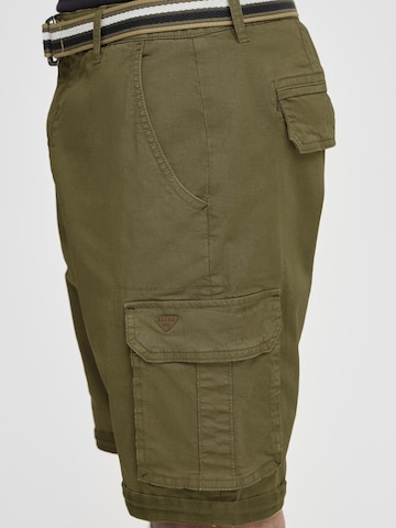 BLEND Regular Cargohose 'Brian' mit Gürtel in Grün
