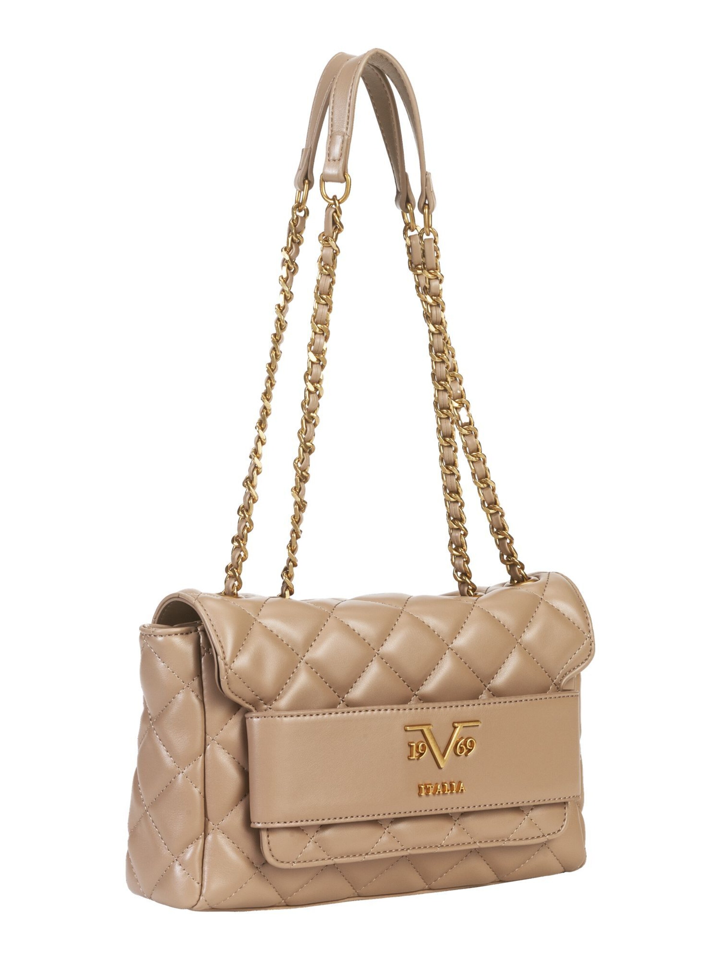 Geantă de umăr 'Gaia' de la 19V69 ITALIA pe gri