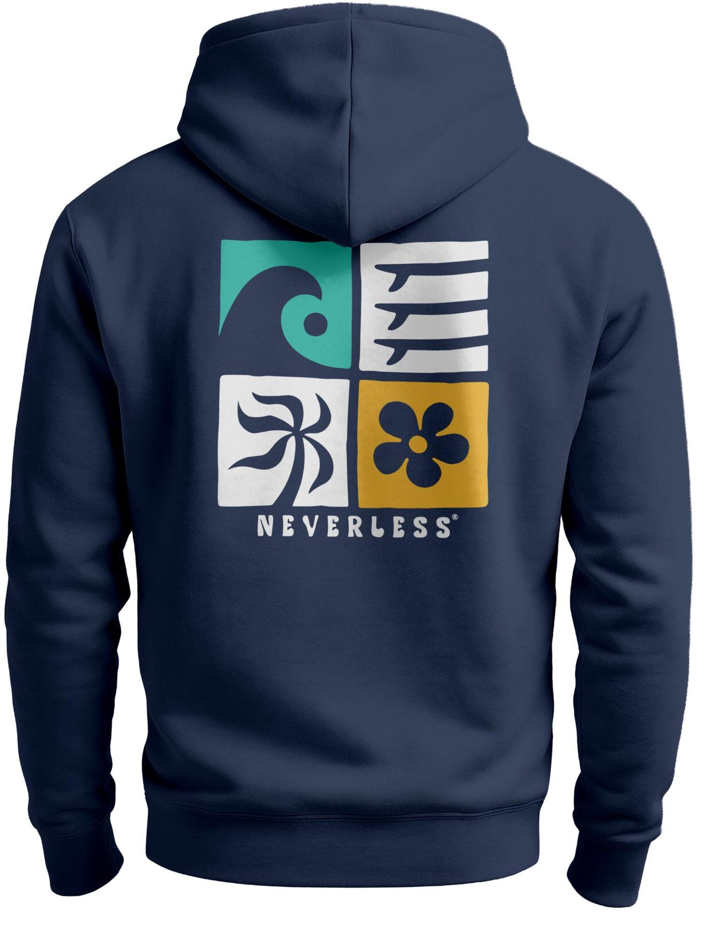 Neverless Sweatshirt 'California Surf' in Blue