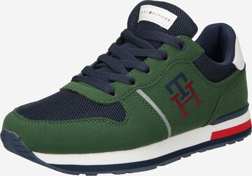 TOMMY HILFIGER Athletic Shoes in Green: front