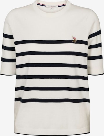 U.S. POLO ASSN. Svetr ' Maiken Short ' – bílá: přední strana