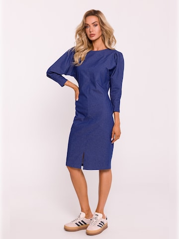 Rochie de la made of emotion pe albastru: față