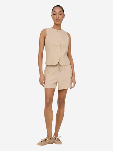 Tailleur 'Onlgoa S/L Linen Bl Waistcoat Cc Tlr 15363724' di ONLY in beige