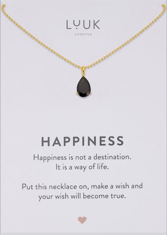 LUUK LIFESTYLE Necklace in Gold: front