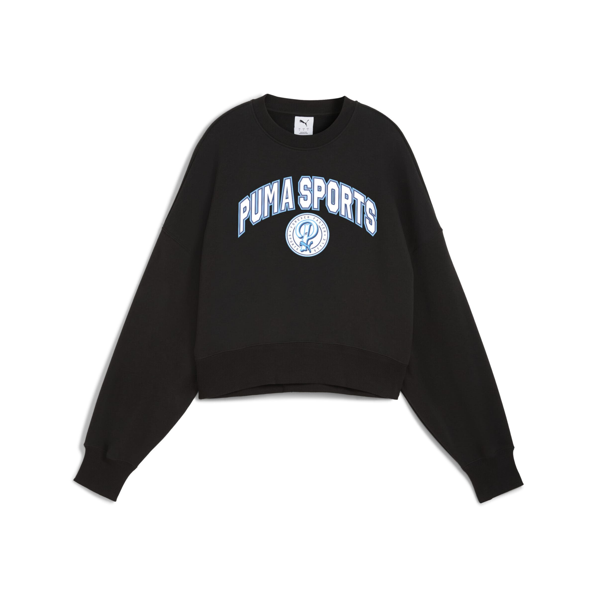 Sweat-shirt 'Wardrobe Essentials' PUMA en noir : devant