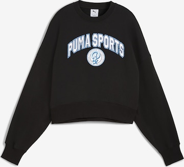 Sweat-shirt 'Wardrobe Essentials' PUMA en noir : devant