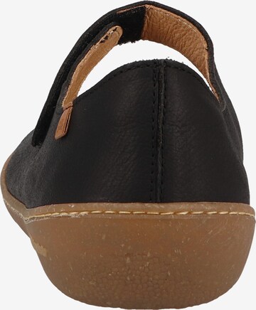 EL NATURALISTA Ballet Flats with Strap in Black