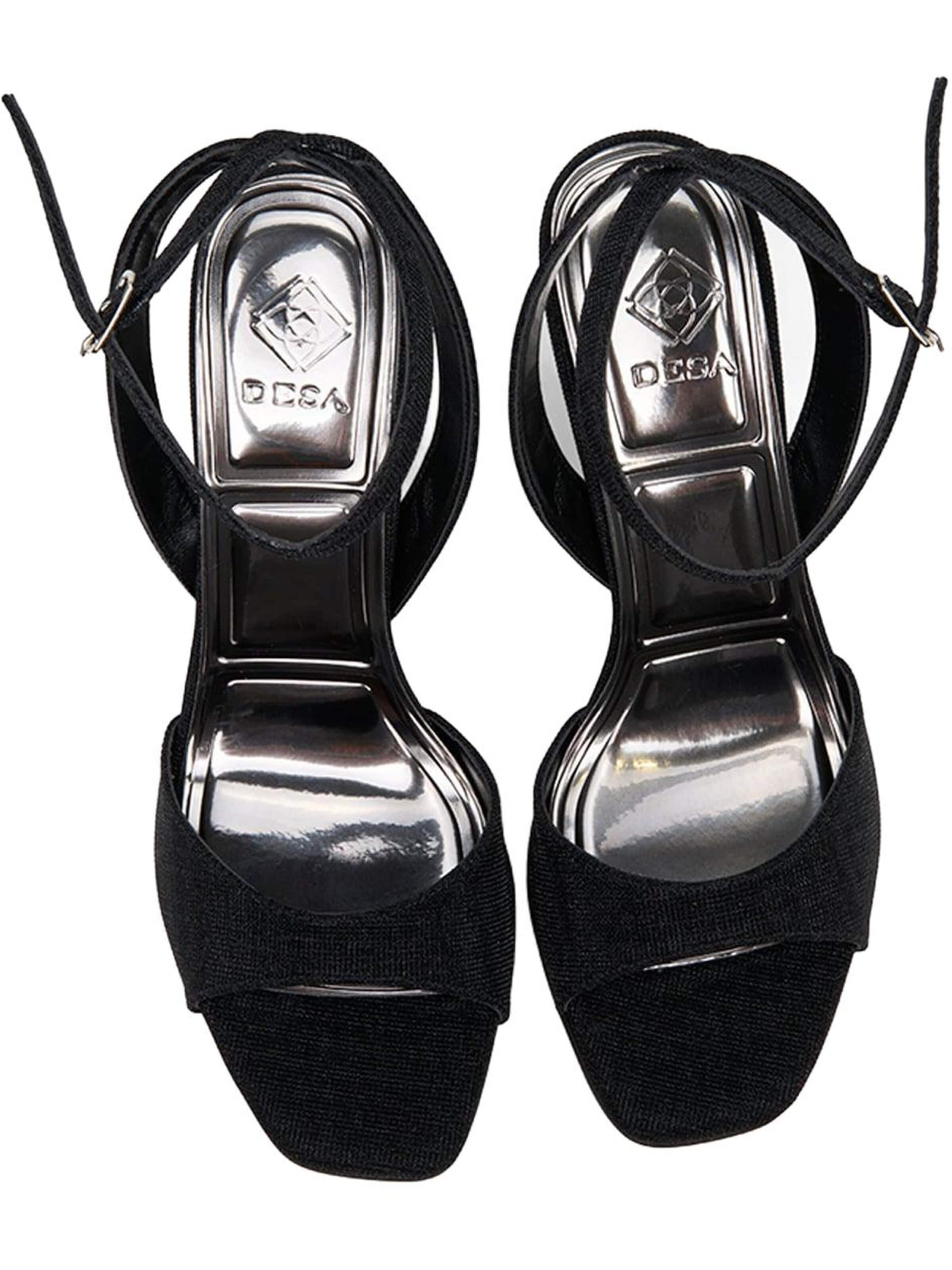 Desa Strap sandal 'Stiletto-Sandalen' in Black