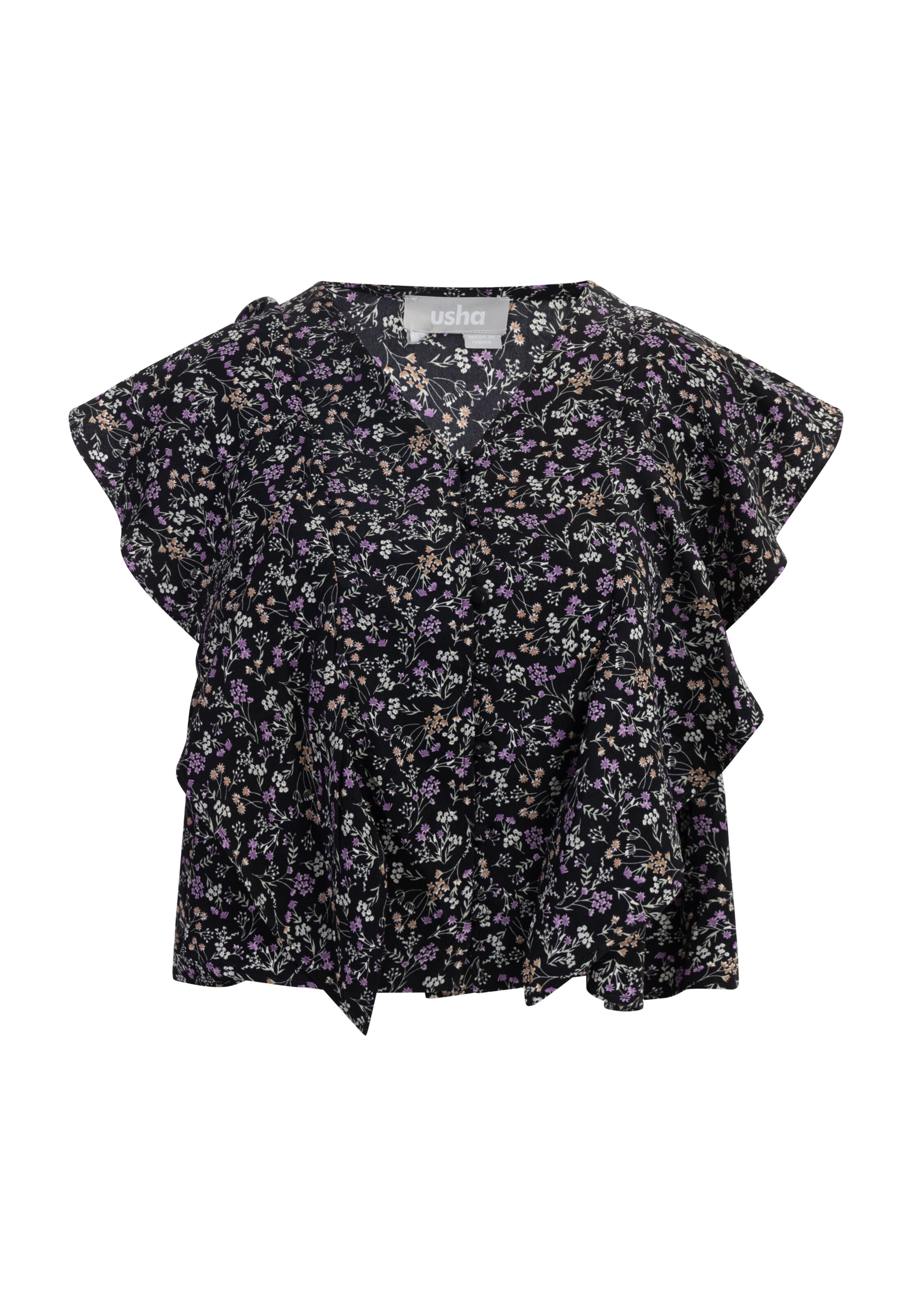 Bluză de la Usha pe negru: față