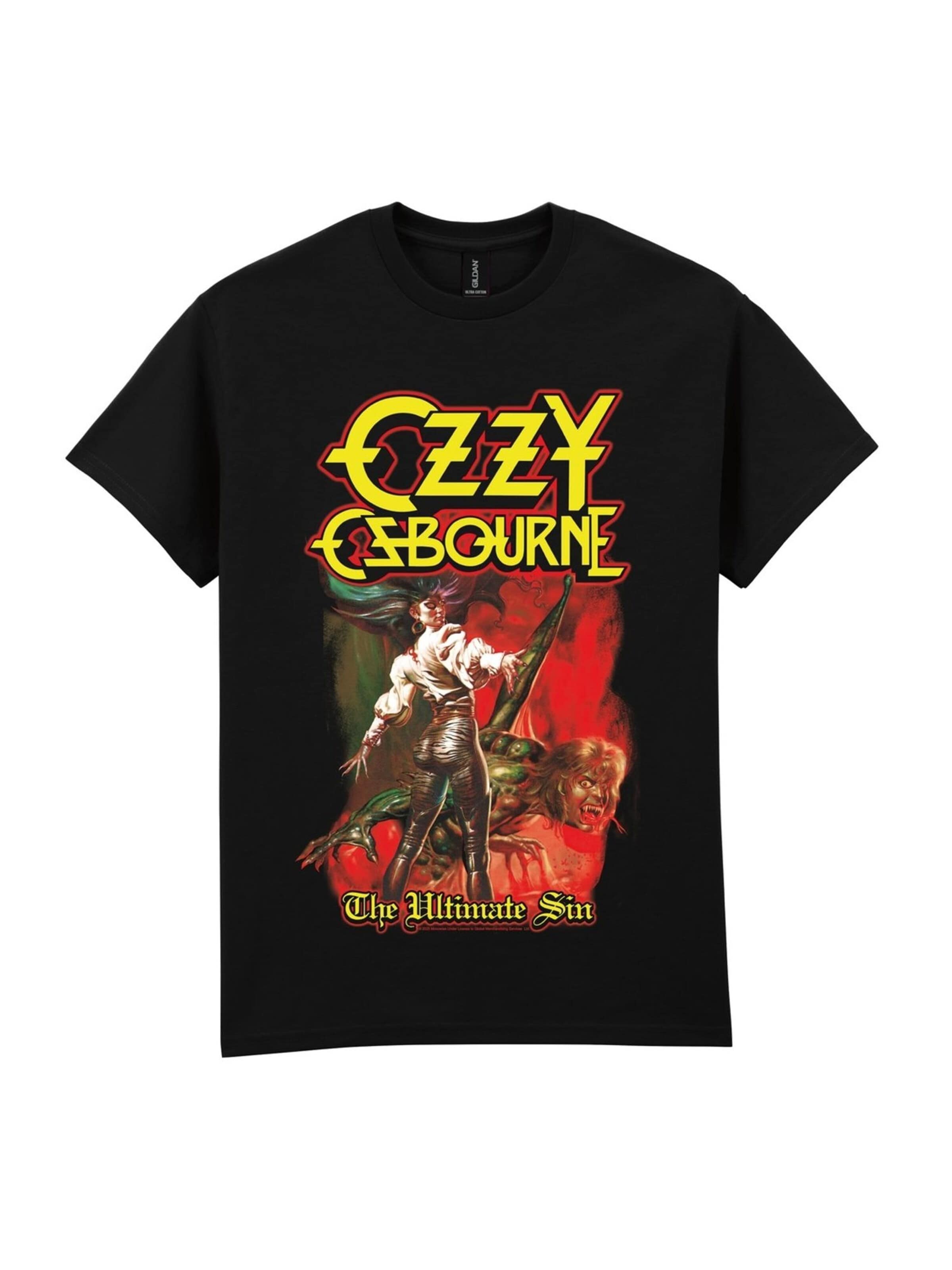 Ozzy Osbourne - Camiseta 'Ozzy Osbourne Ultimate Sin T-Shirt' en negro: frente