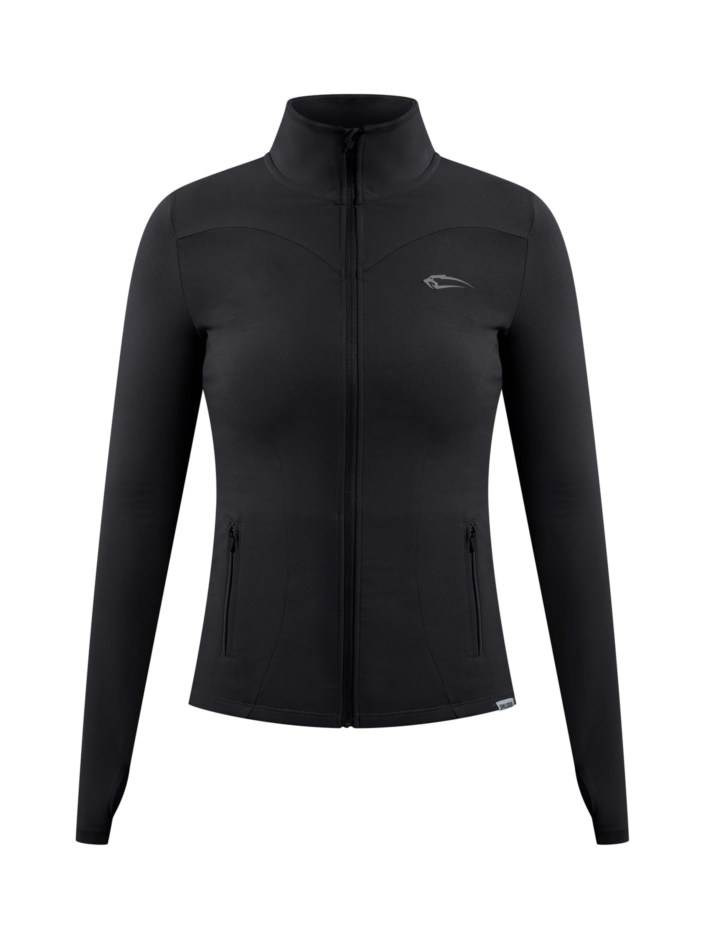 Smilodox Trainingsjack in Zwart: voorkant