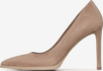 Escarpins CESARE GASPARI en beige : devant