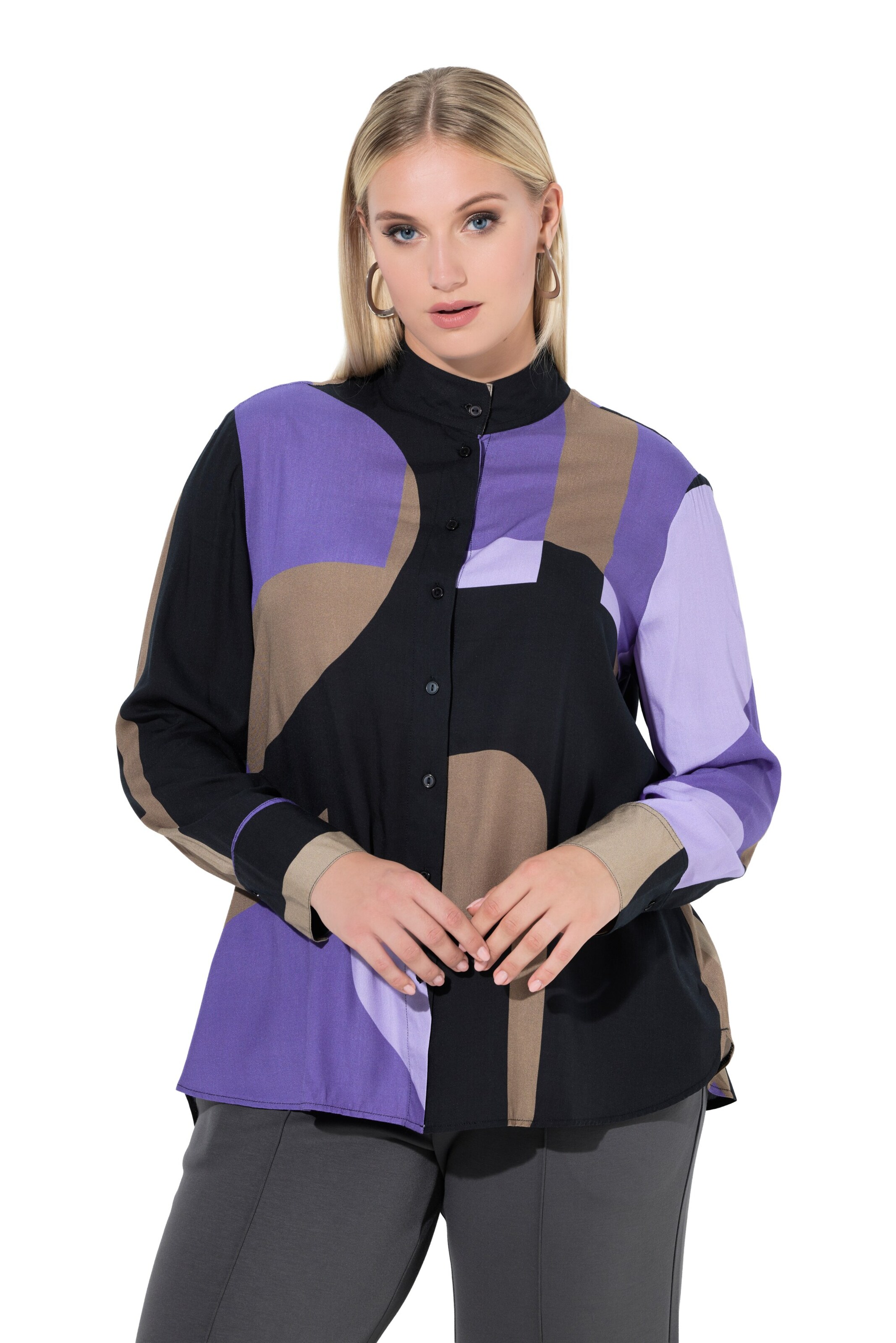 Ulla Popken Blouse in Purple: front