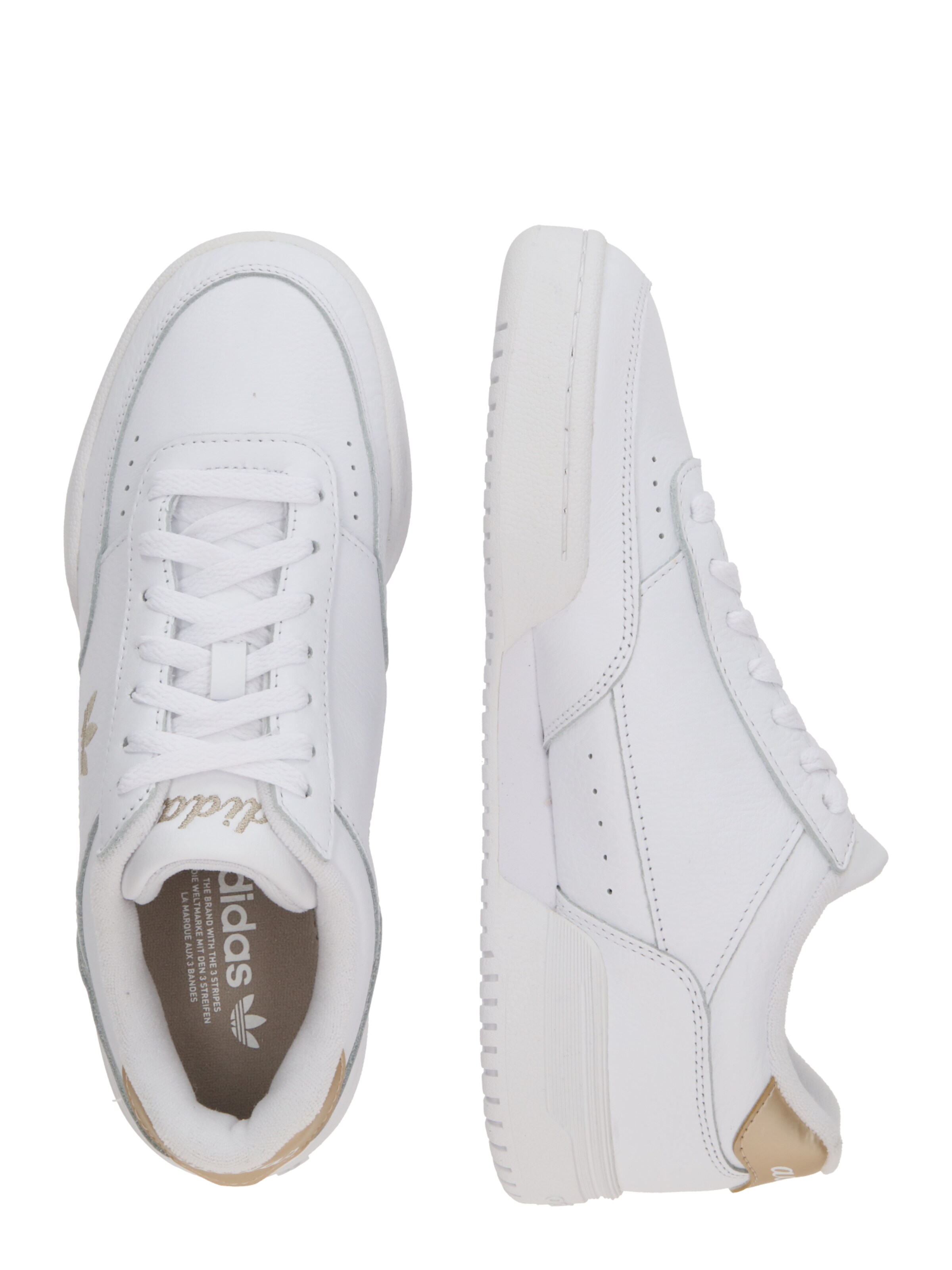 ADIDAS ORIGINALS Matalavartiset tennarit 'Court Super' värissä valkoinen