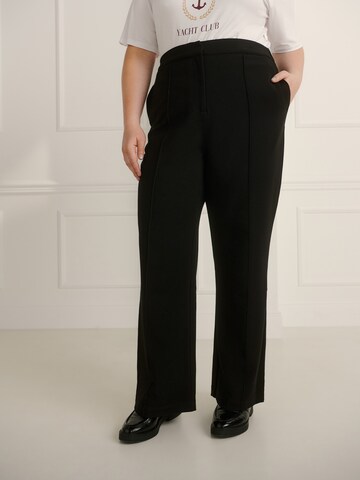 Regular Pantalon 'Raquel' Guido Maria Kretschmer Curvy en noir : devant