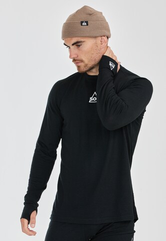 SOS Base Layer 'Nuuk' in Black: front
