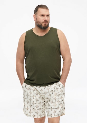 s.Oliver Men Big Sizes Badeshorts in Weiß: Vorderseite