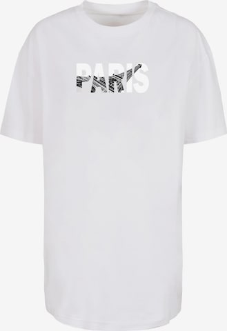 Merchcode Shirt 'Paris Eiffel Tower' in White: front