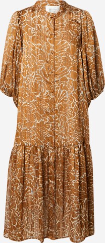 SECOND FEMALE Shirt Dress 'Fijito' in Brown: front