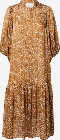 SECOND FEMALE Shirt dress 'Fijito' in Brown: front