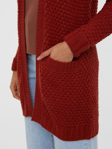 VERO MODA Knit Cardigan 'Esme' in Red
