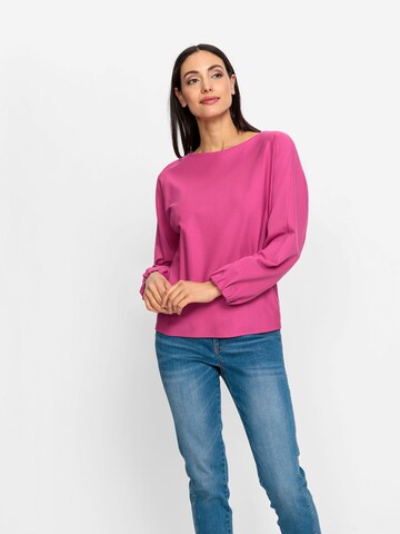 Sweat-shirt heine en rose : devant