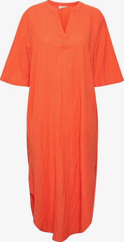 Robe-chemise 'Majse' Kaffe en orange : devant