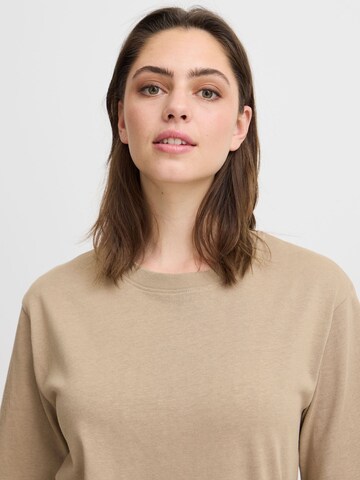 b.young - Camisa ' BYTROLO CREW NECK TSHIRT - ' em bege