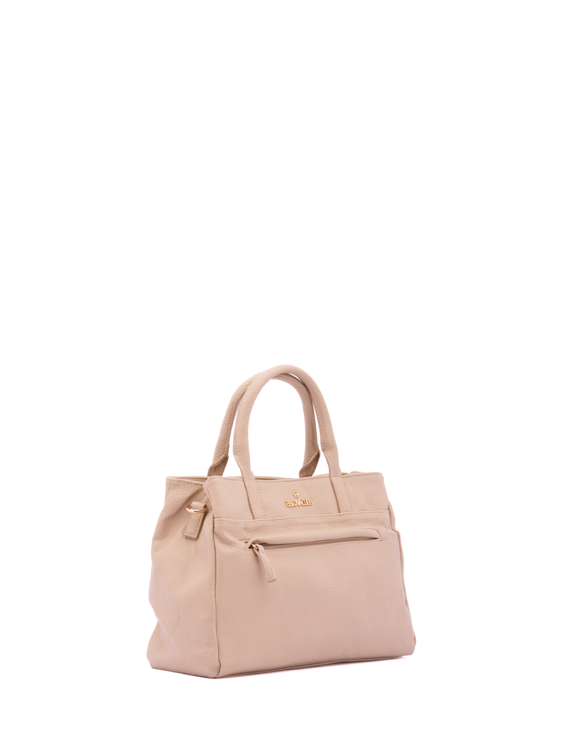Borsa a mano 'Borsa a Mano Donna B Cavalli Ecopelle Zip - 30x22x10 cm' di B. Cavalli in beige