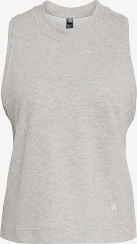 ADIDAS BY STELLA MCCARTNEY Спортен топ в сиво: отпред